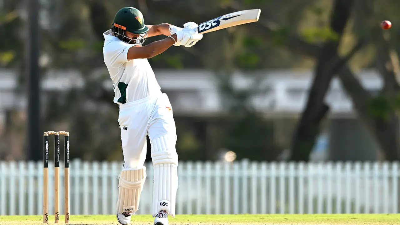 Debutant Chaudhary Guides Tasmania to Draw Against Queensland in High-Scoring Shield Clash