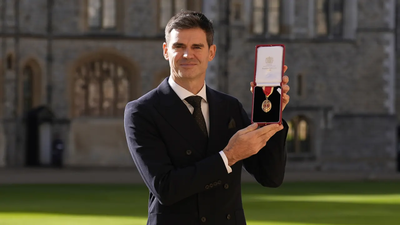 James Anderson Receives Knighthood at Windsor Castle Ceremony