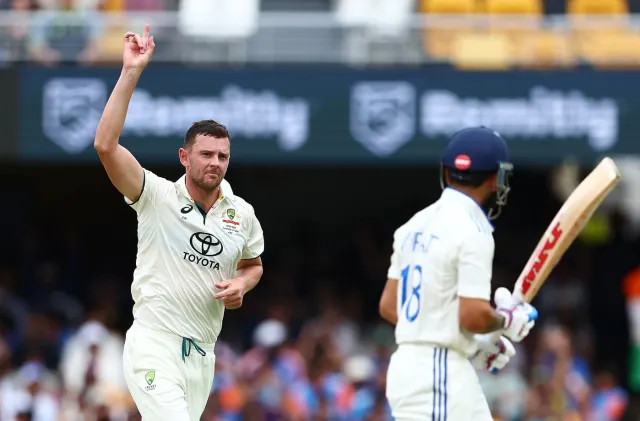 Hazlewood Set to Miss Brisbane Test as Cummins Pushes for Return