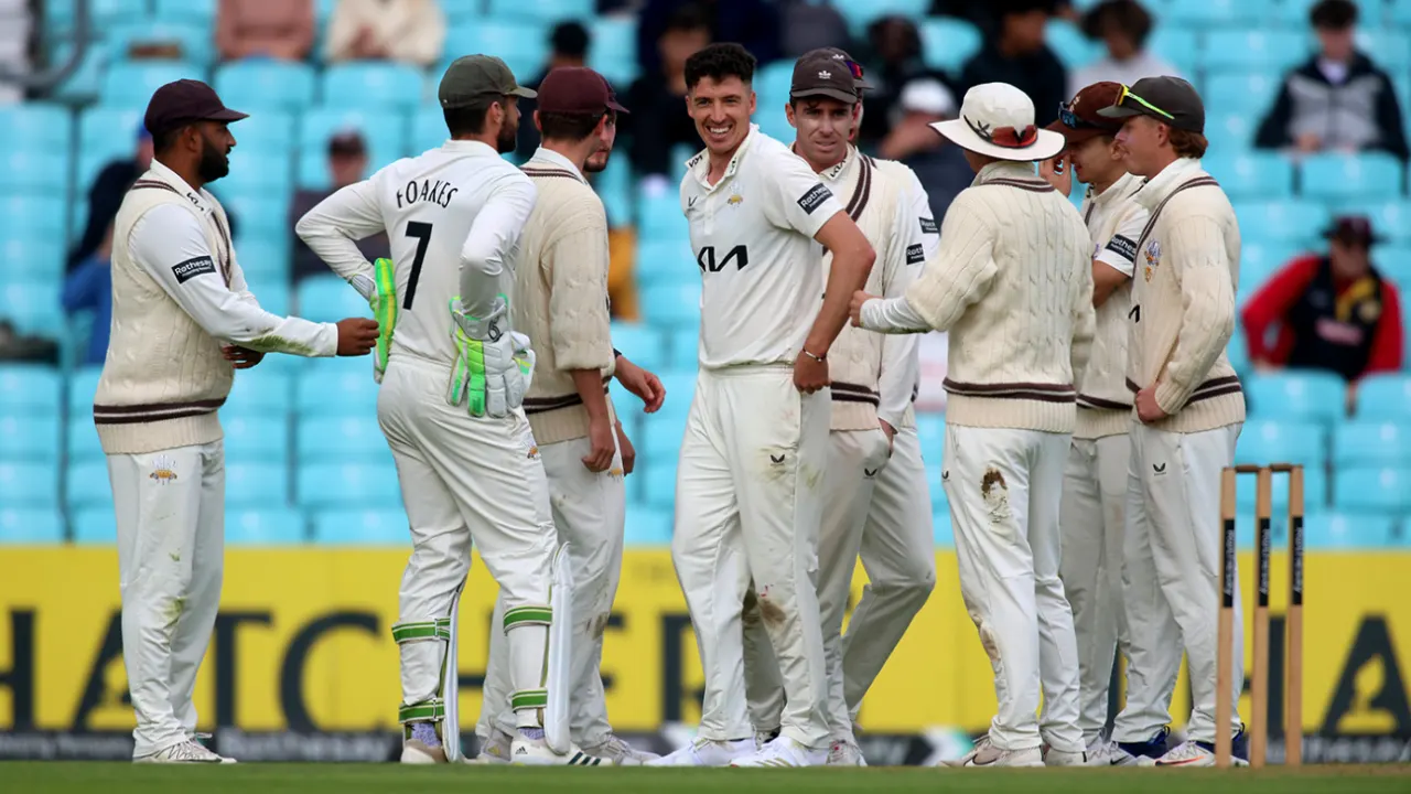 Fisher, Atkinson Give Surrey Upper Hand in County Championship Title Decider