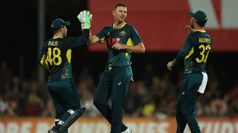 Tim David, Hazlewood Shine as Australia Seal Record Ninth Straight T20I Win
